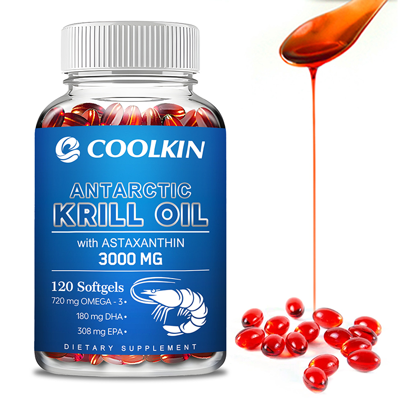 Omega 3 Fish Oil - Antarctic Krill Oil 3000mg - Omega-3