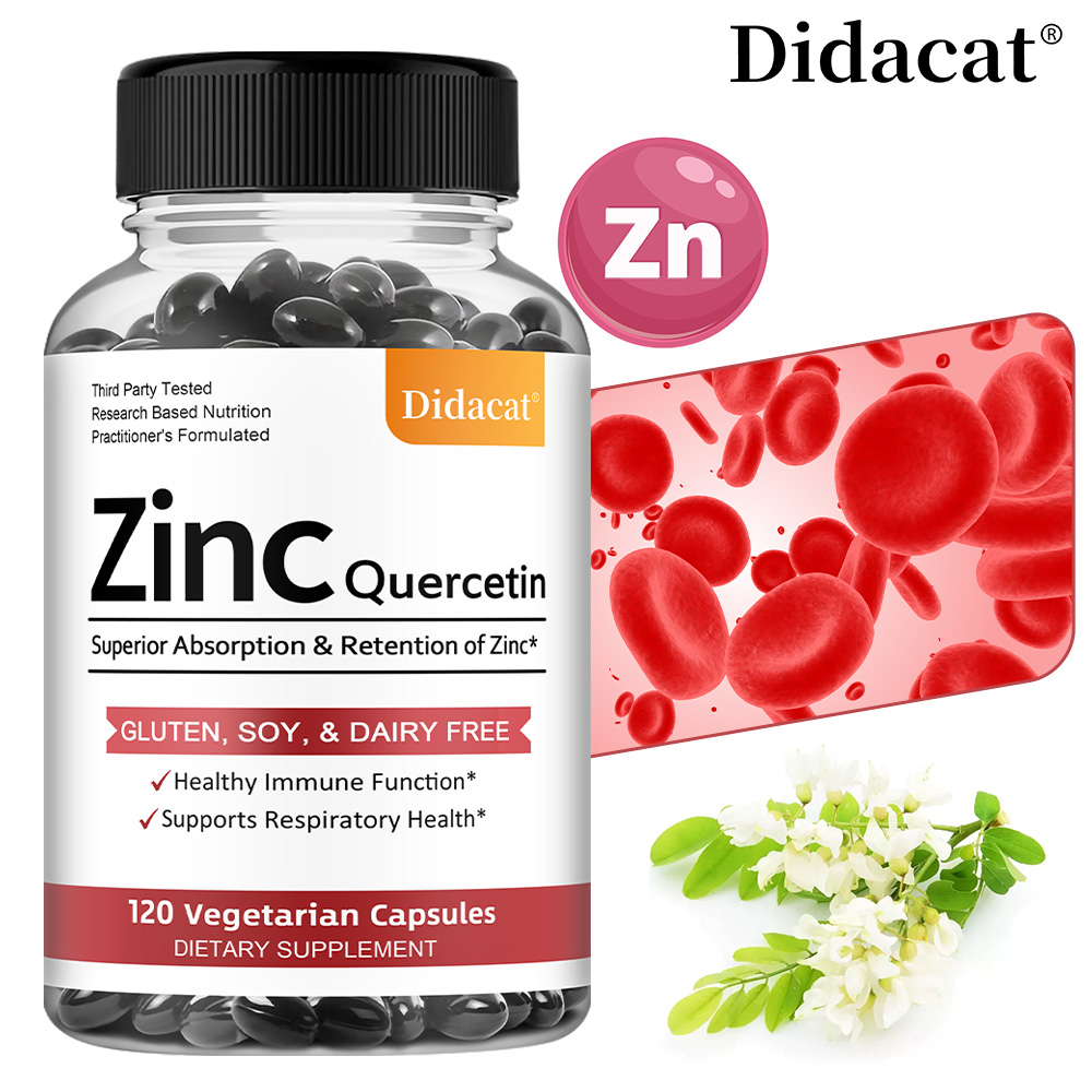 Nutrition Zinc - Quercetin & Zinc Vegetarian Capsules, Antioxidant