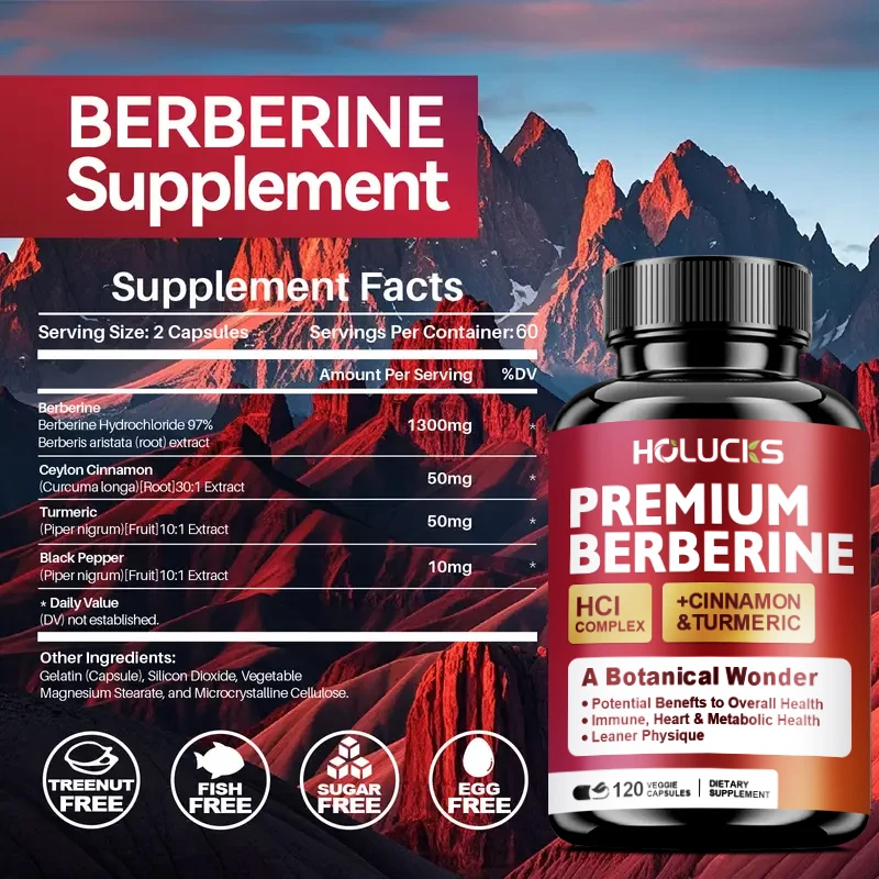 Berberine Hcl Capsule - Holucks Premium Berberine HCl Complex with
