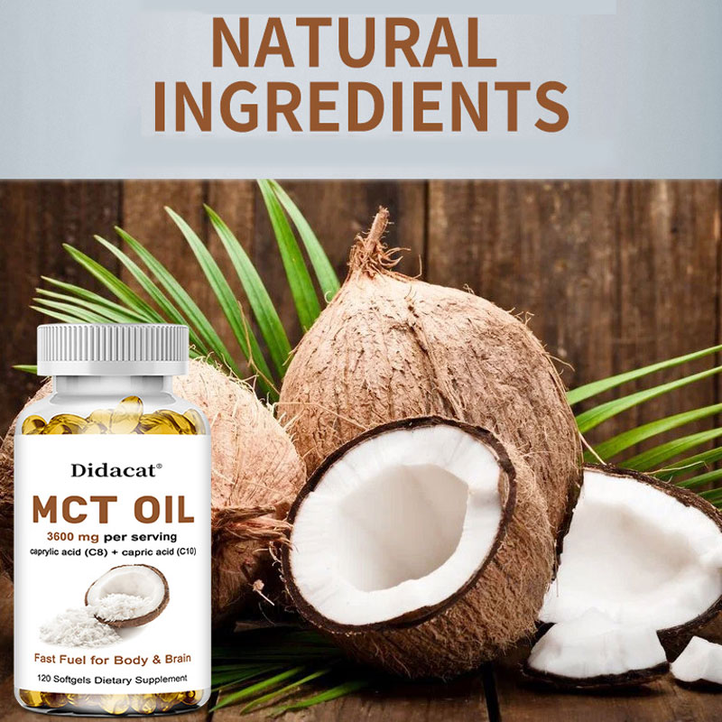 Mct Oil Coconut - Pure MCT Oil Capsules 3000mg, Keto