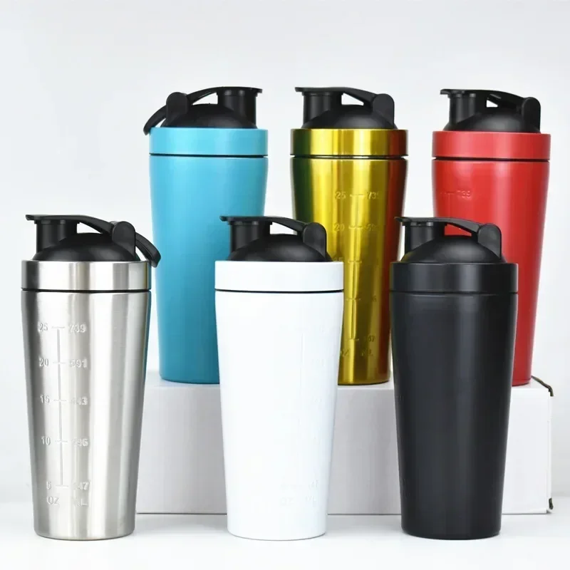 Nutrition Sports Fitness - Stainless Steel Protein Shaker Cup Portable