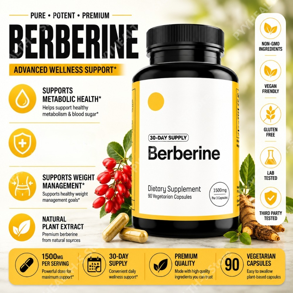 Berberine Hcl Capsule - Berberine HCl Supplement 500mg Per Capsule