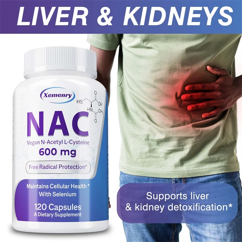 Nac N Acetyl Cysteine - NAC Capsules 600mg - Support Skin