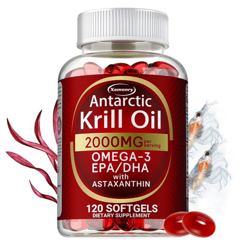 Omega 3 Fish Oil - Antarctic Krill Oil Capsules - with