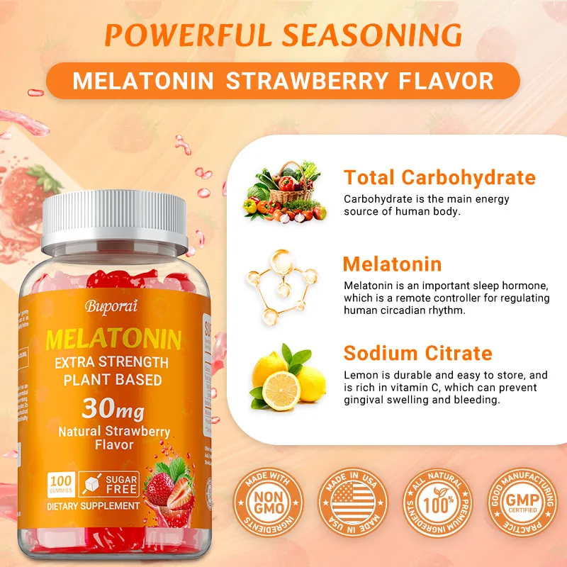 Melatonin Sleep Gummy - Melatonin 30mg - Calm The Mind,