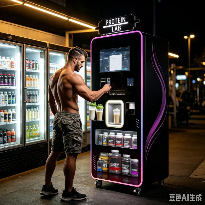 Nutrition Fitness Center - Protein Shake Vending Machine Customized Smart