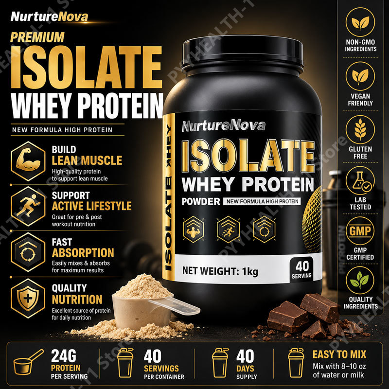 Nutrition Sports Fitness - Whey Protein Isolate Powder Low Fat