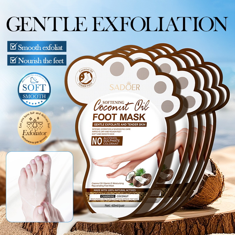 Mct Oil Coconut - SADOER Coconut Foot Mask Moisturizing Whitening