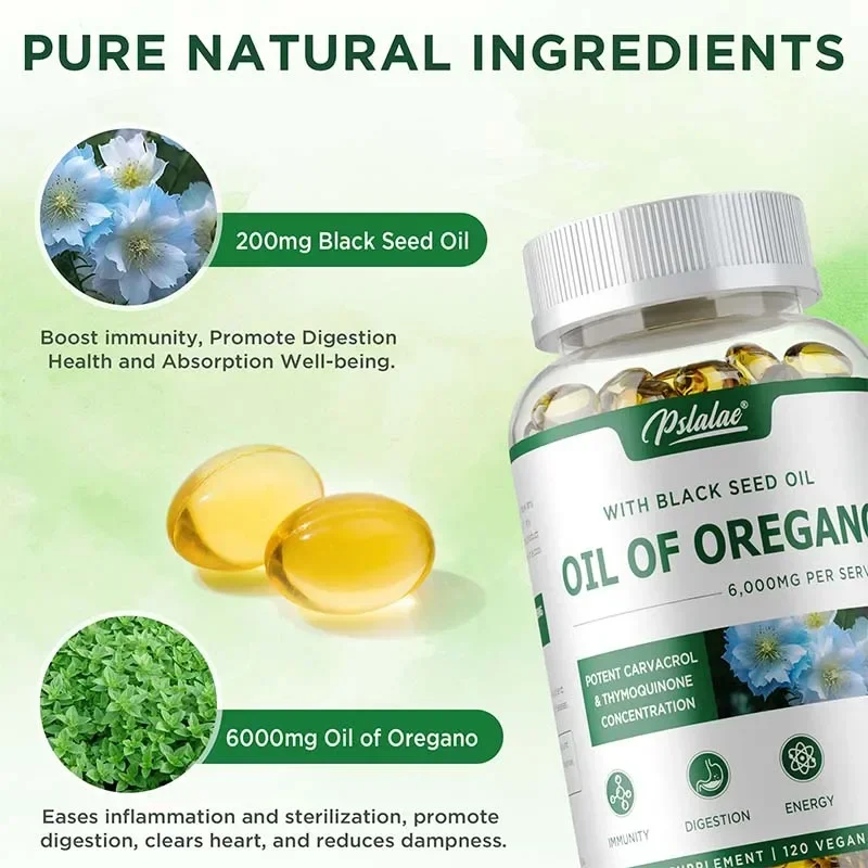 Oregano Oil Capsules - Balance - Black Seed Oil Capsule recension och pris