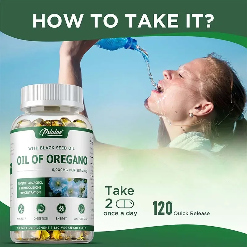 Oregano Oil Capsules - Balance - Black Seed Oil Capsule recension och pris