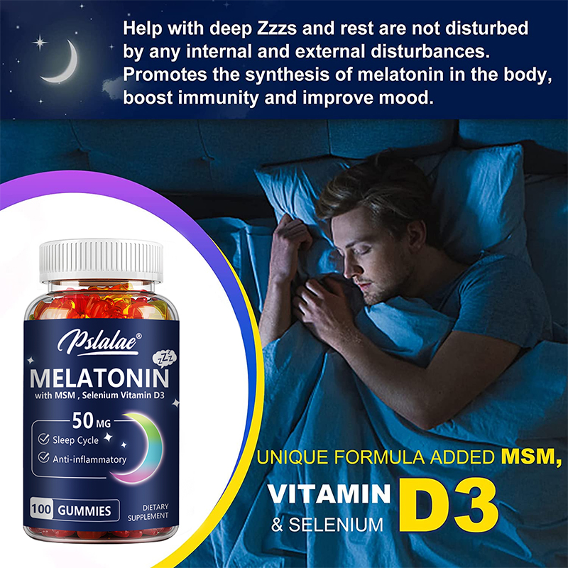 Melatonin Gummies 50mg - Sleep - Melatonin Sleep Gummy recension och pris