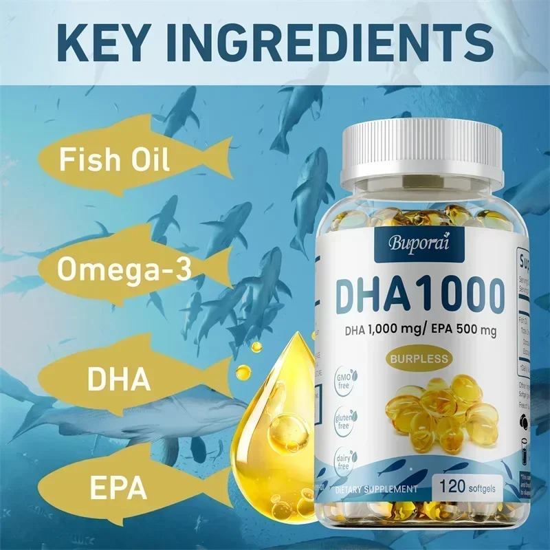 Omega 3 Fish Oil DHA Supplemen - Omega 3 Fish Oil recension och pris