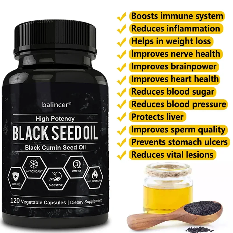 Black Cumin Seed Oil - Support - Black Seed Oil Capsule recension och pris