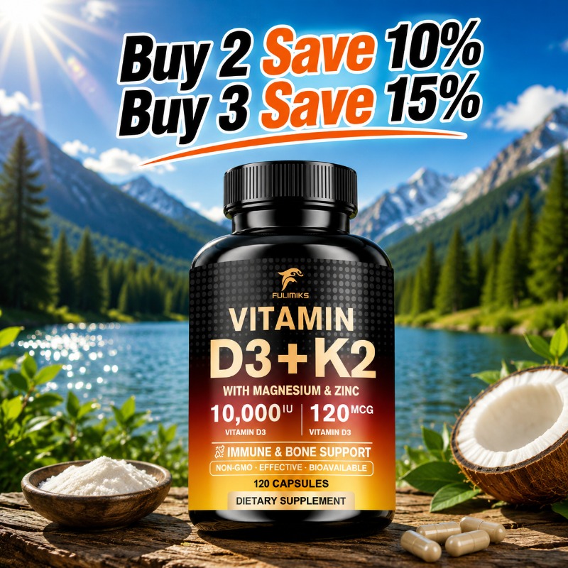 10000IU Vitamin D3 K2 Suppleme - Nutrition Zinc recension och pris