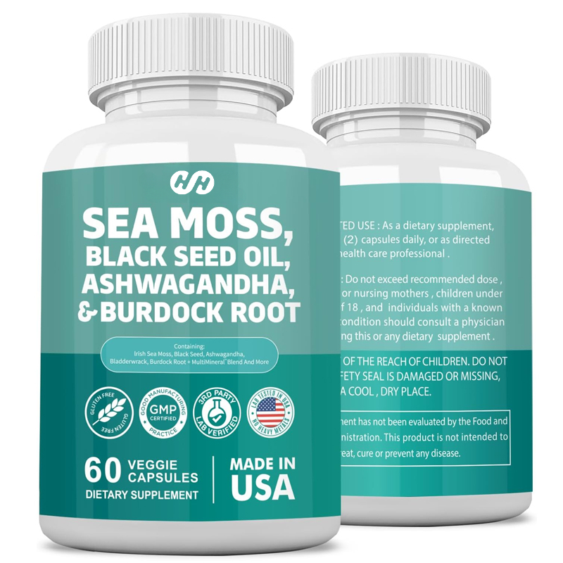 60 Capsules 7000mg Seaweed 400 - Black Seed Oil Capsule recension och pris