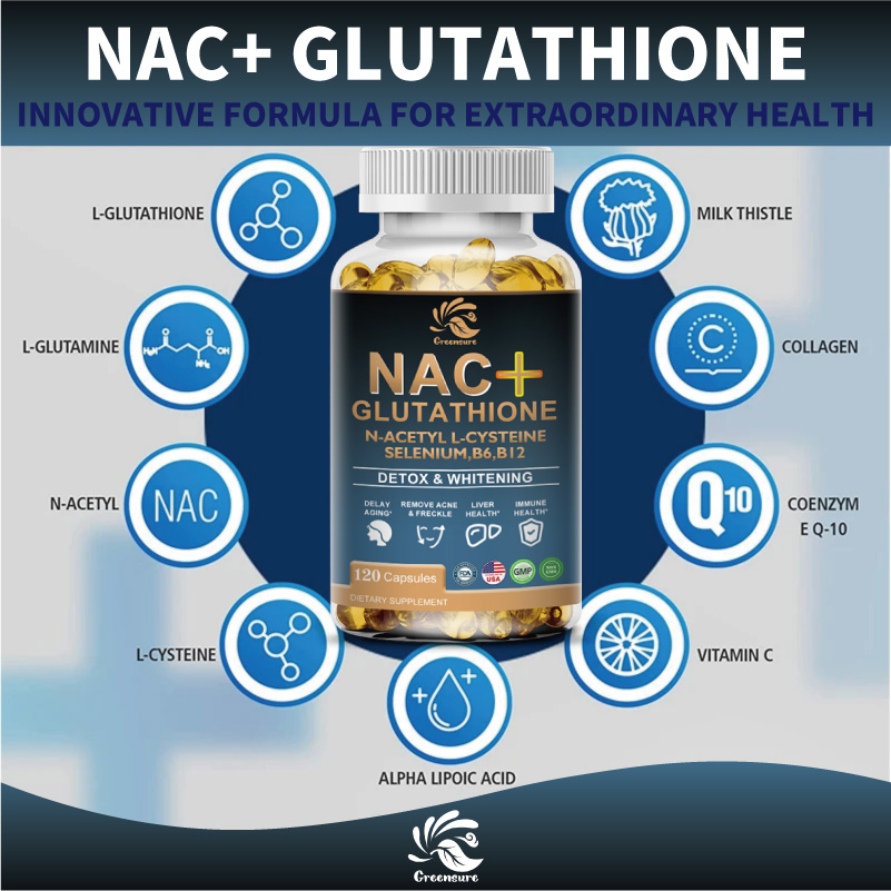 Greensure NAC Glutathione Caps - Nac N Acetyl Cysteine recension och pris