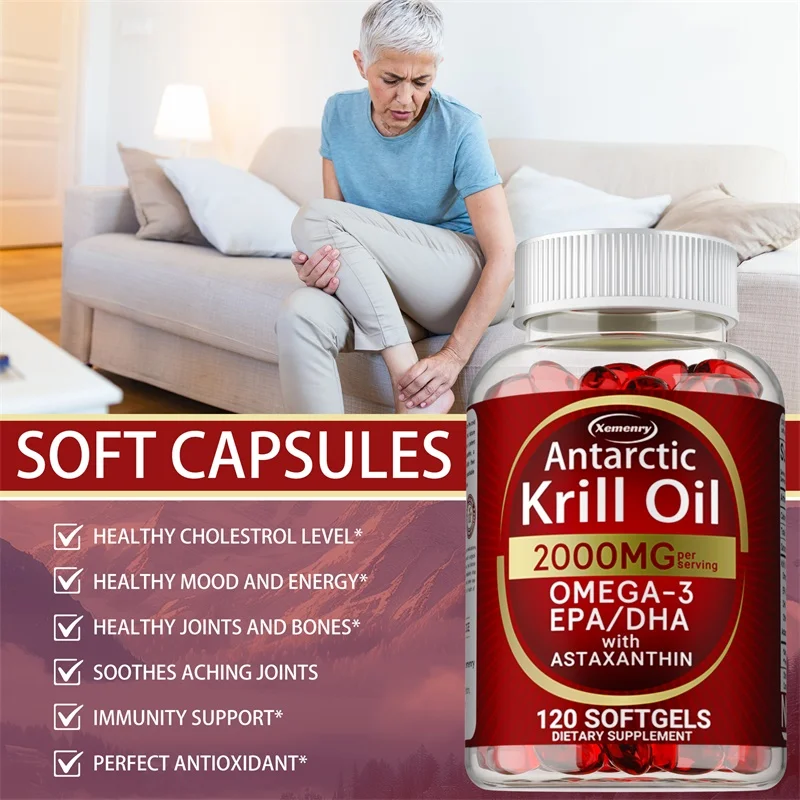 Antarctic Krill Oil Capsules - - Omega 3 Fish Oil recension och pris