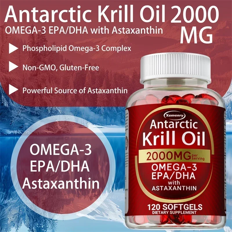 Antarctic Krill Oil Capsules - - Omega 3 Fish Oil recension och pris