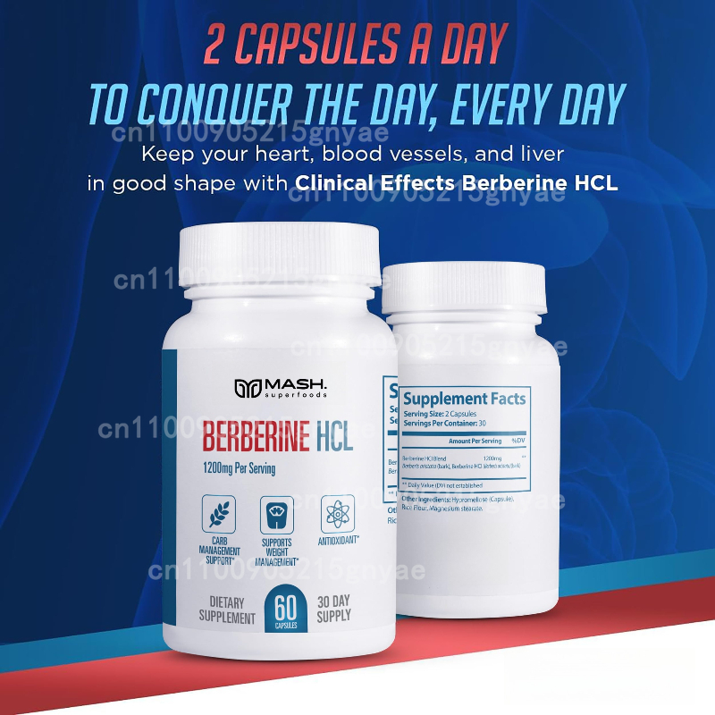 Premium Berberine HCL 1500mg - - Berberine Hcl Capsule recension och pris