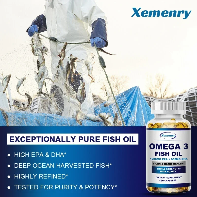 Omega 3 Fish Oil - Supports Ne - Omega 3 Fish Oil recension och pris