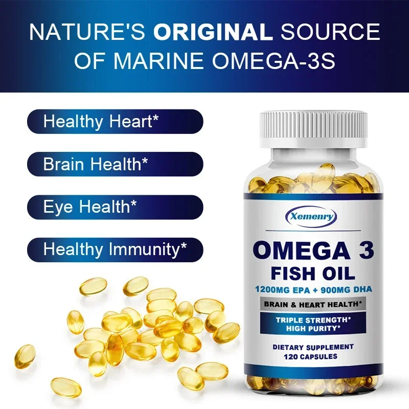 Omega 3 Fish Oil - Supports Ne - Omega 3 Fish Oil recension och pris