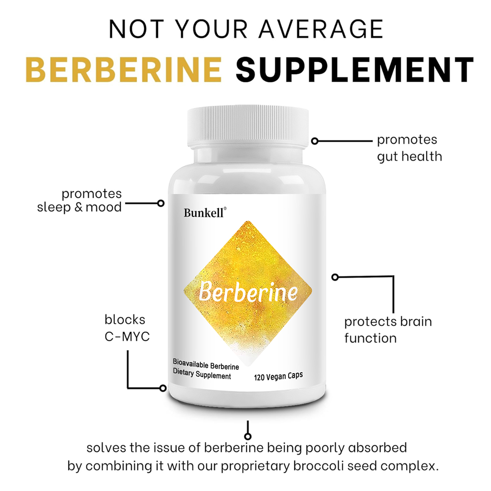 Berberine HCl 350mg with Brocc - Berberine Hcl Capsule recension och pris