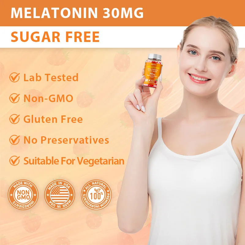 Melatonin 30mg - Calm The Mind - Melatonin Sleep Gummy recension och pris