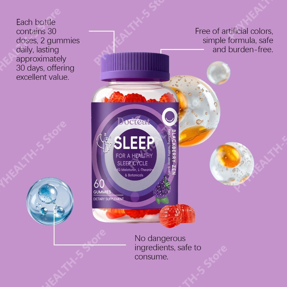 Docteat Sleep Gummies 3mg Mela - Melatonin Sleep Gummy recension och pris