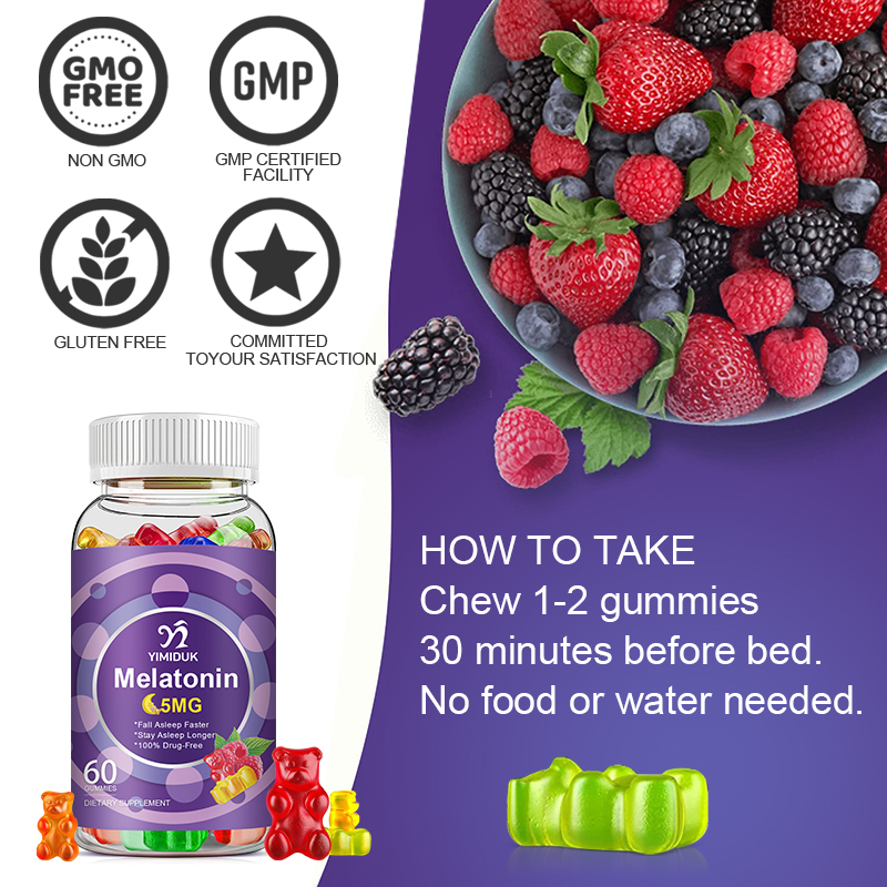 Melatonin Gummies 5Mg, Support - Melatonin Sleep Gummy recension och pris