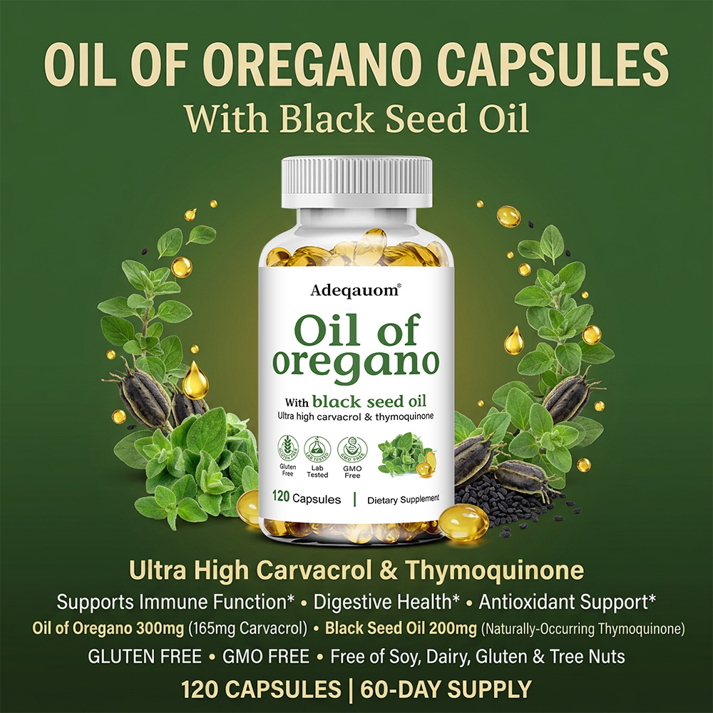 Oil of Oregano with Black Seed - Black Seed Oil Capsule recension och pris
