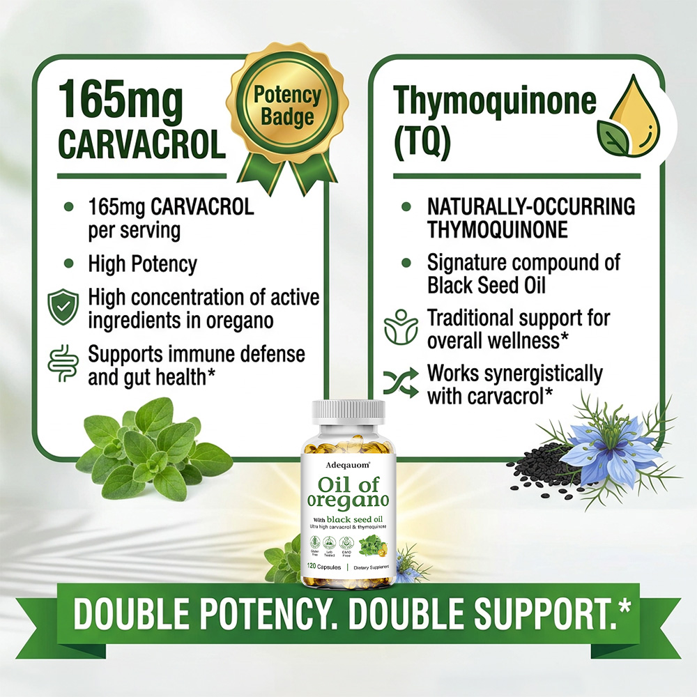 Oil of Oregano with Black Seed - Black Seed Oil Capsule recension och pris
