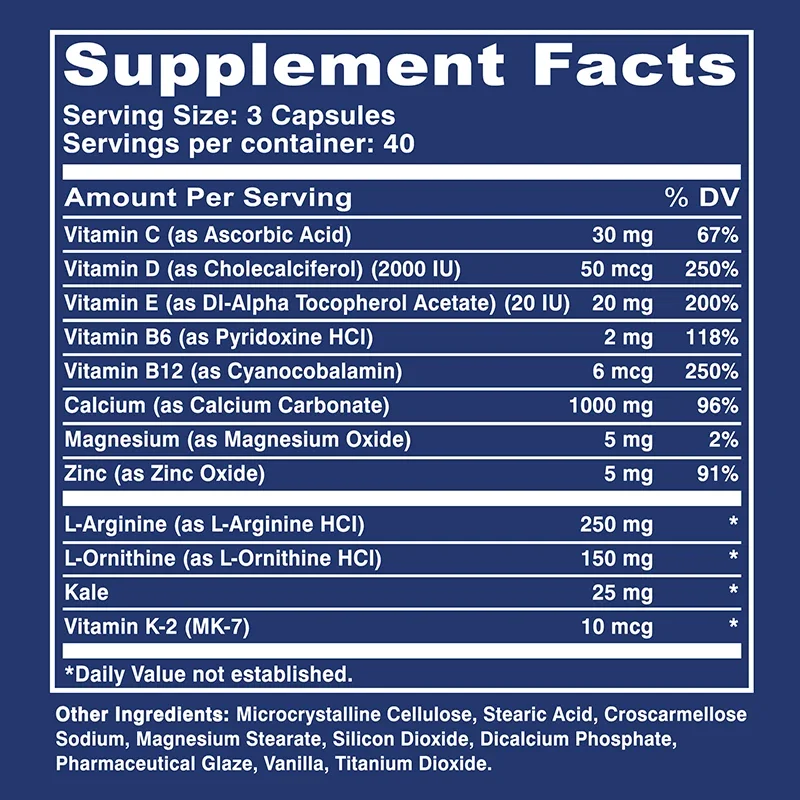 Vitamin D + Calcium and Zinc N - Nutrition Zinc recension och pris