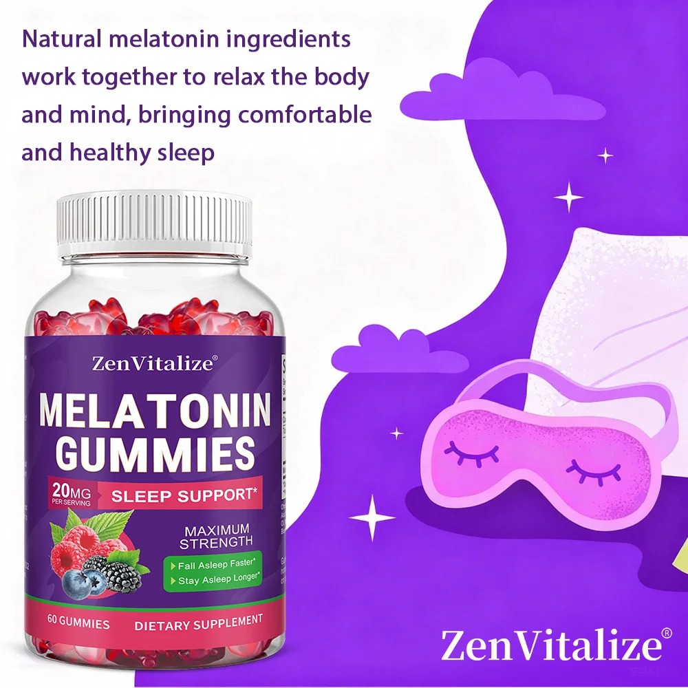 Adult Melatonin Gummies Suppor - Melatonin Sleep Gummy recension och pris