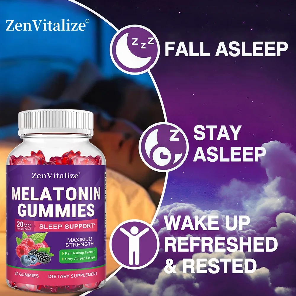 Adult Melatonin Gummies Suppor - Melatonin Sleep Gummy recension och pris