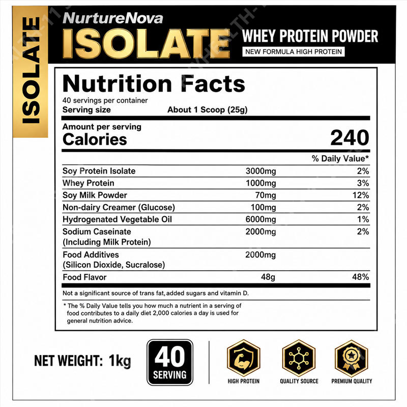 Whey Protein Isolate Powder Lo - Nutrition Sports Fitness recension och pris