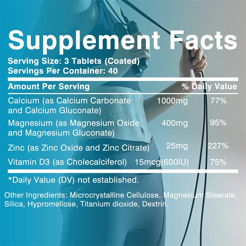 Calcium Magnesium Zinc Vitamin - Nutrition Zinc recension och pris