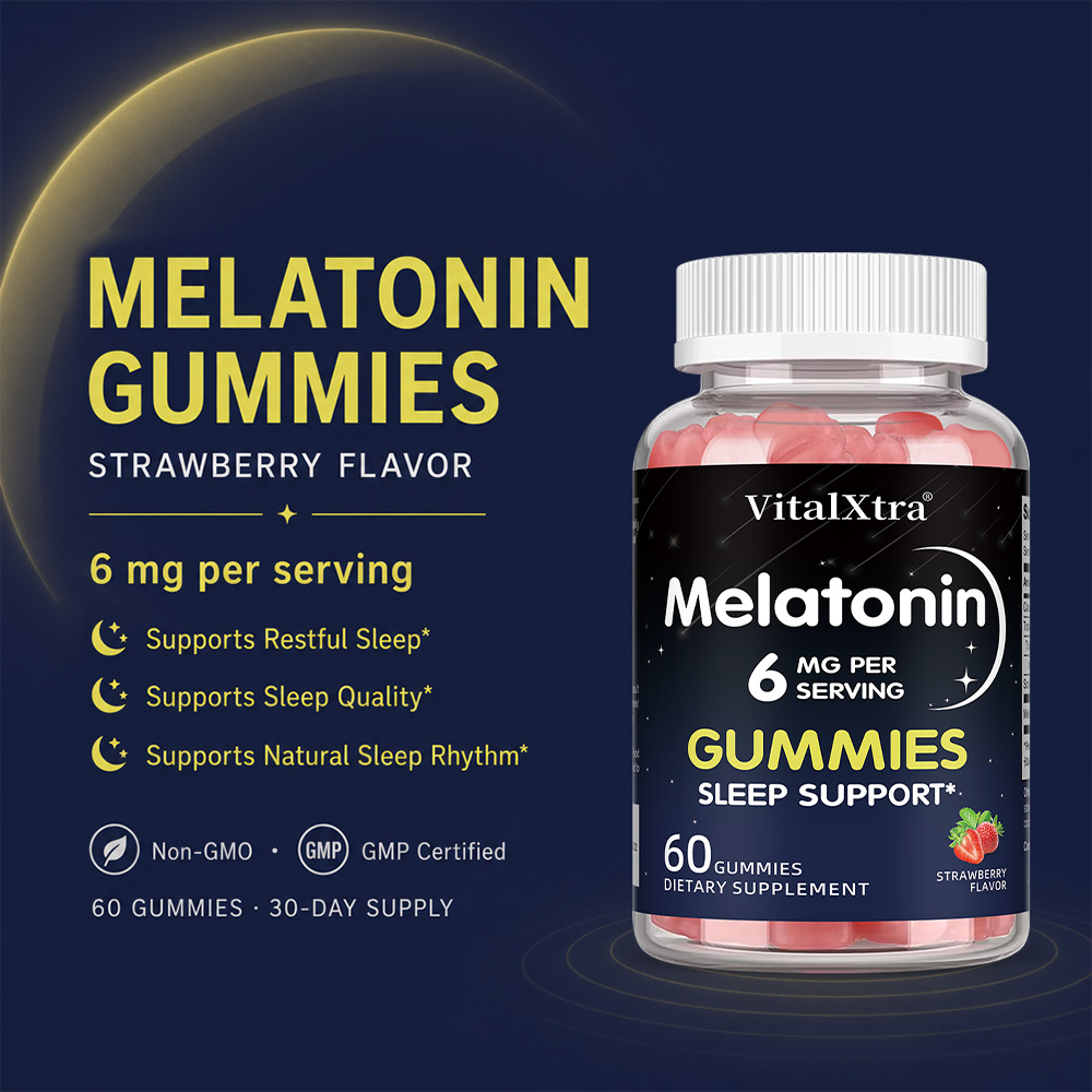 Melatonin Gummies 6mg, Natural - Melatonin Sleep Gummy recension och pris