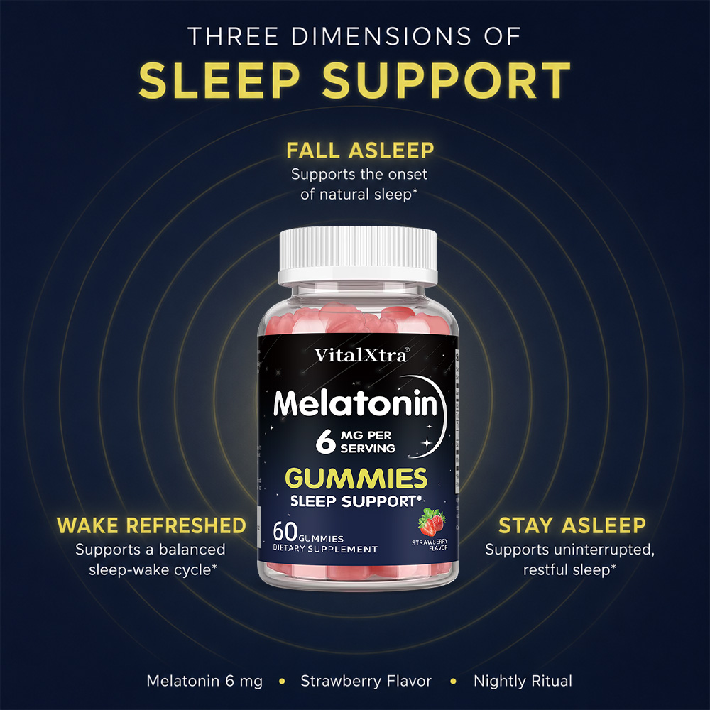 Melatonin Gummies 6mg, Natural - Melatonin Sleep Gummy recension och pris