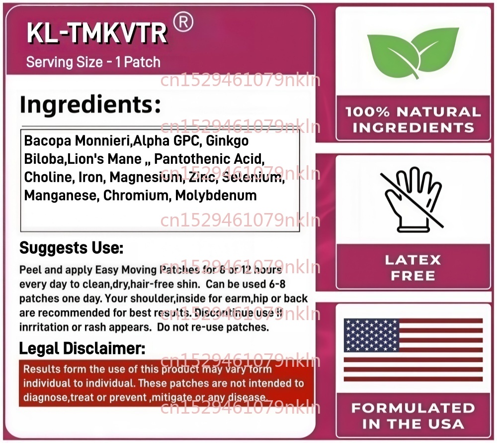 30 Patches Brain Transdermal P - Nac N Acetyl Cysteine recension och pris