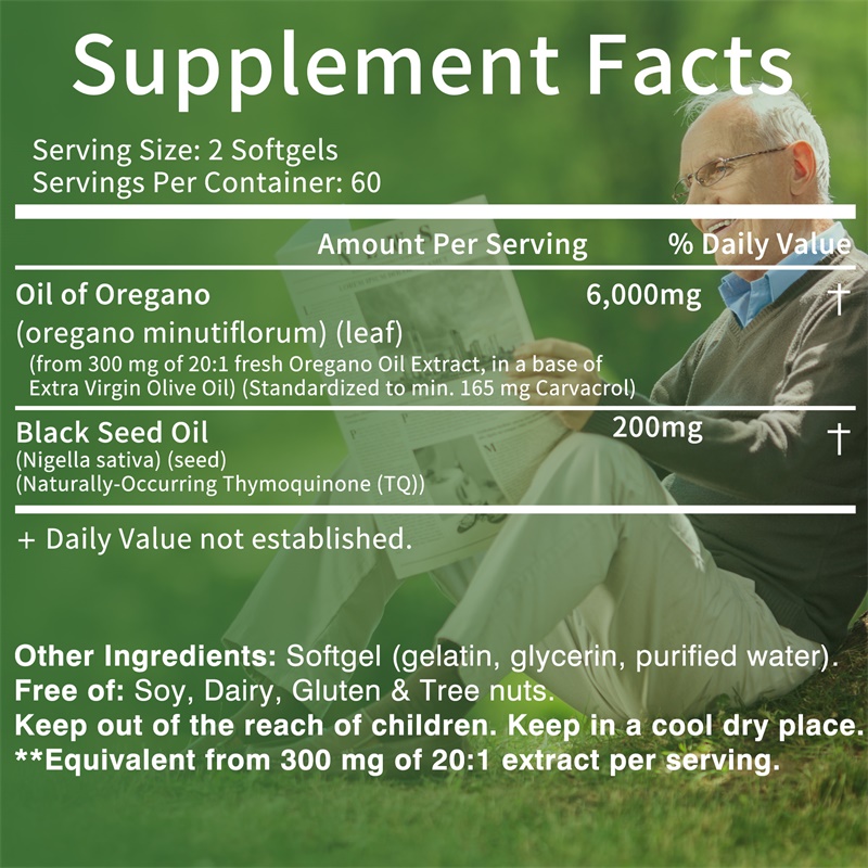 Oil of Oregano - Contains Blac - Black Seed Oil Capsule recension och pris