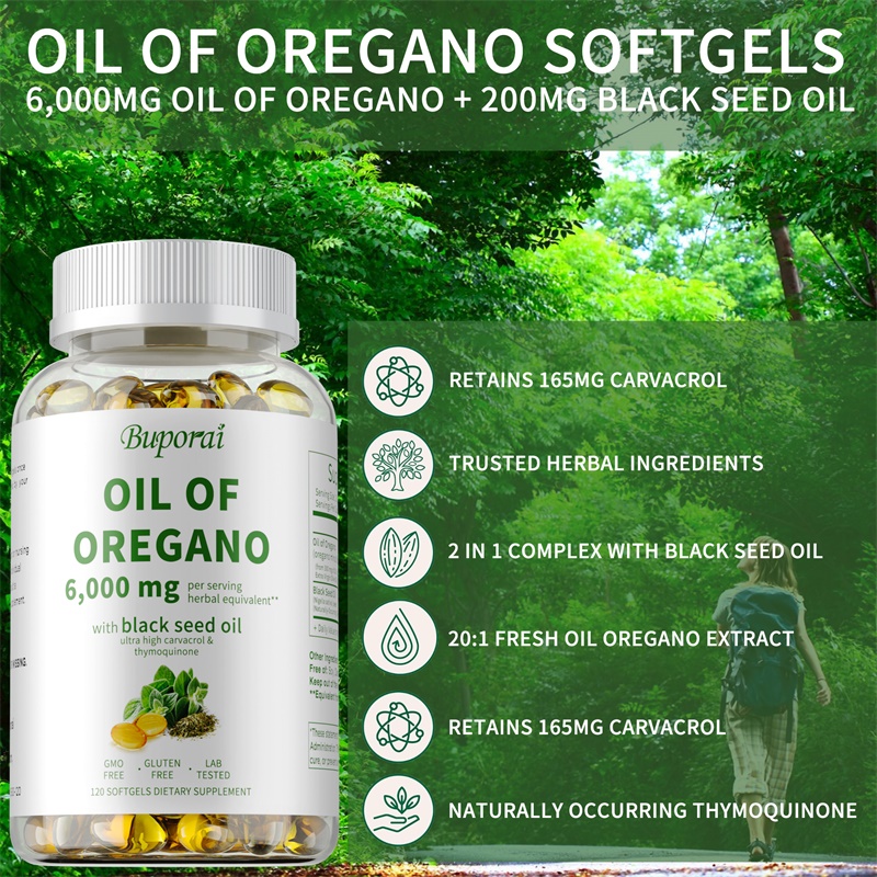 Oil of Oregano - Contains Blac - Black Seed Oil Capsule recension och pris