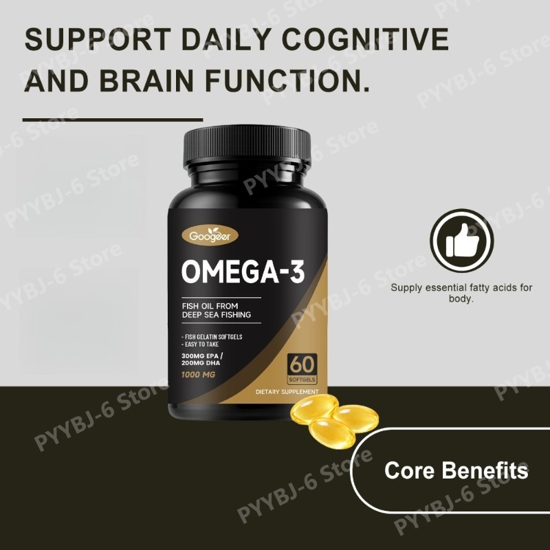 Omega-3 Fish Oil 1000mg Softge - Omega 3 Fish Oil recension och pris