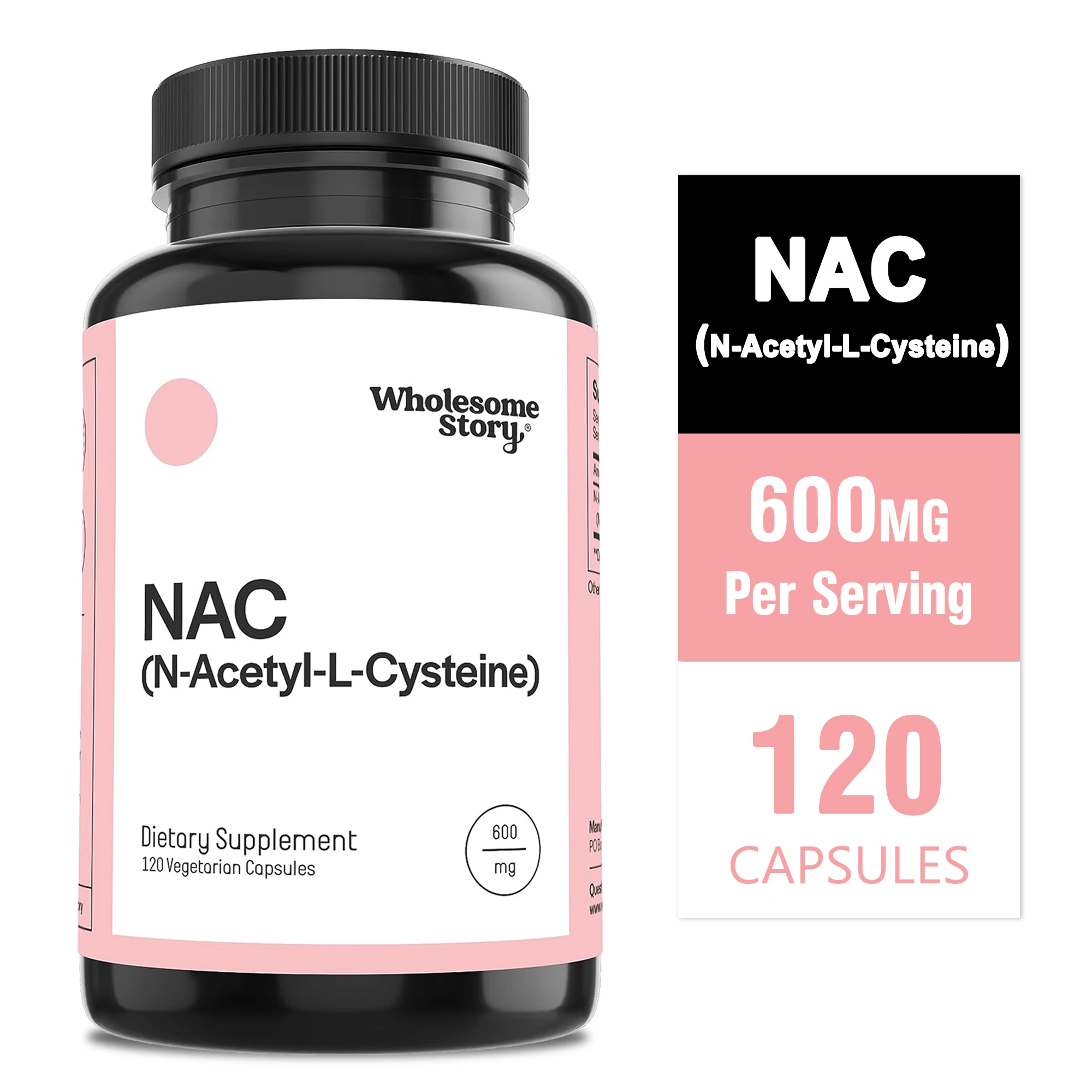 NAC (N-Acetyl L-Cysteine) 600m - Nac N Acetyl Cysteine recension och pris