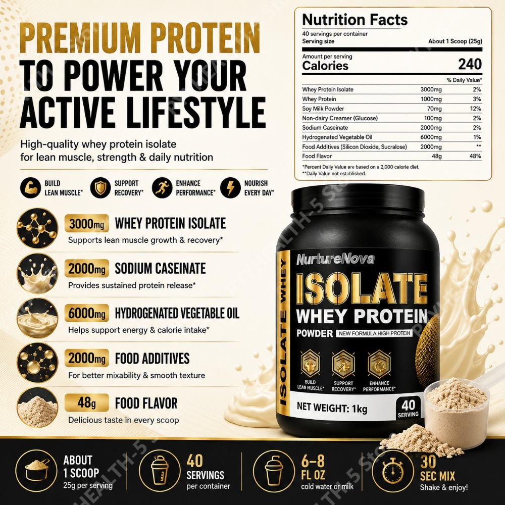 Isolate Whey Protein Powder 1k - Nutrition Sports Fitness recension och pris
