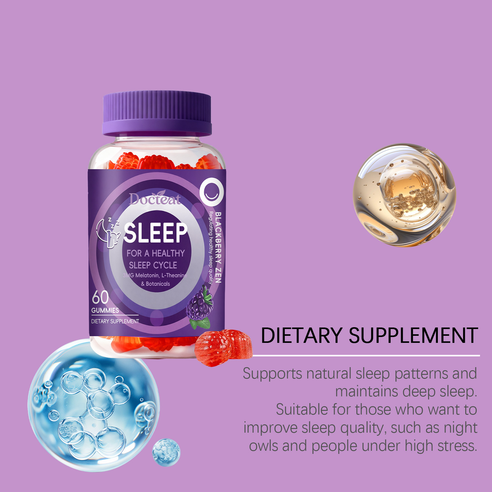 Sleep Gummies With Melatonin + - Melatonin Sleep Gummy recension och pris