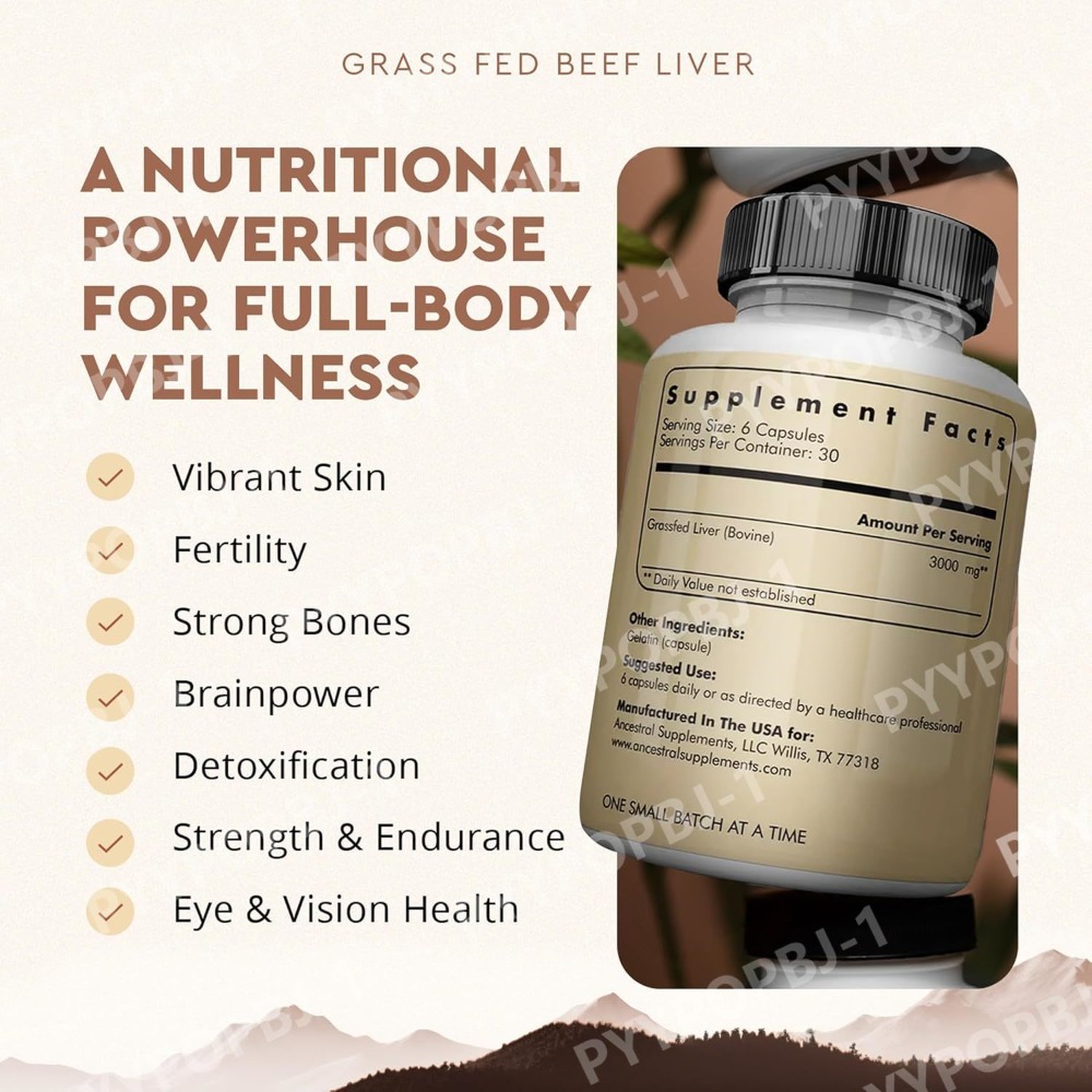 Grassfed Beef Liver Capsules 5 - Nutrition Zinc recension och pris
