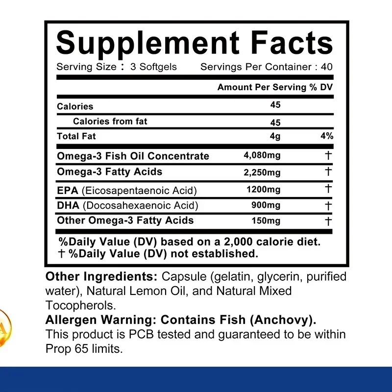 Omega-3 Fish Oil - Enhance Mem - Omega 3 Fish Oil recension och pris