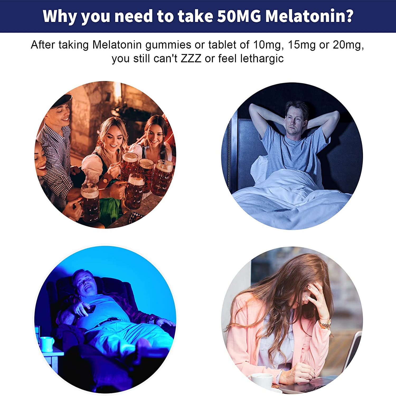 Melatonin Gummies 50mg - Anxie - Melatonin Sleep Gummy recension och pris